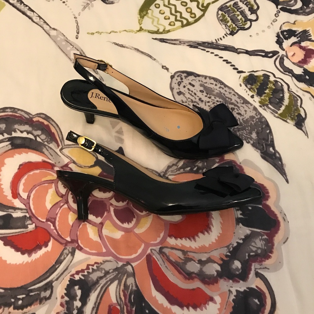 J. Reneé Navy Short Heels - Picture 3 of 4